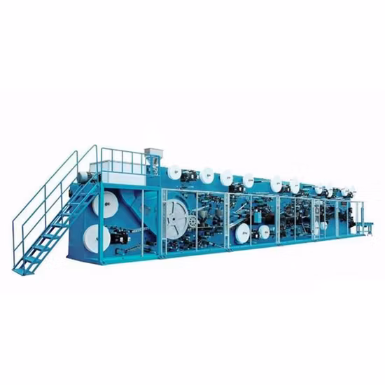 Macchina per la produzione di pannolini per bambini ad alta velocità con PLC (YNK400-HSV)